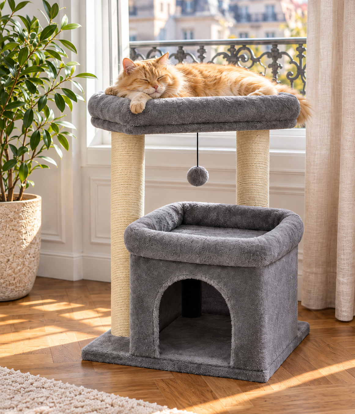 Le Bijou – L'arbre à chat petit format, grand confort