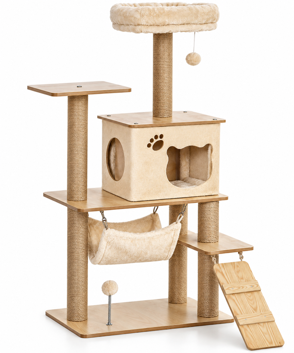 Le Chalet – L'arbre à chat pour se blottir bien au chaud