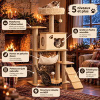 Le Chalet – L'arbre à chat pour se blottir bien au chaud