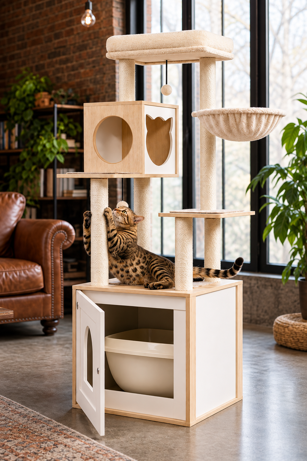 Le Cabinet – L'arbre à chat qui garde vos secrets bien rangés