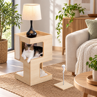Le Chevet – Arbre à chat design en bois avec niche douillette