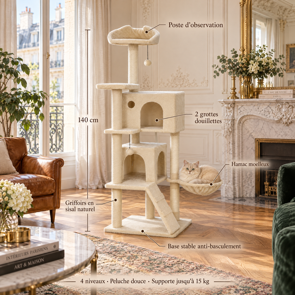 L'Hôtel Particulier – L'arbre à chat digne des plus belles adresses
